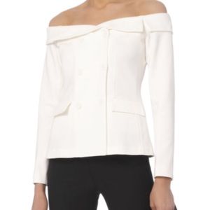 Stephan Off-The-Shoulder Blazer Top
